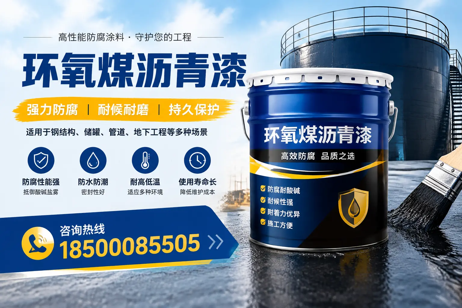 环氧煤沥青漆在工业中的应用，吉安企业的选择