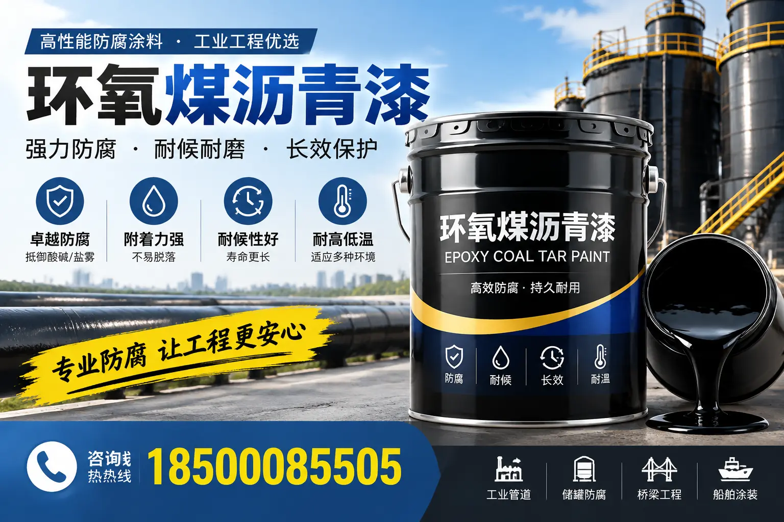 环氧煤沥青漆的施工方法与注意事项，确保在吉安顺利完成